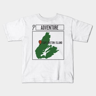 SEARCH FOR ADVENTURE IN CAPE BRETON Kids T-Shirt